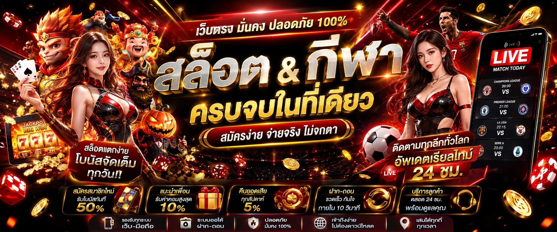 หน้าจอผลบอลสด SUNKING168 อัปเดตสกอร์เรียลไทม์ทุกลีก